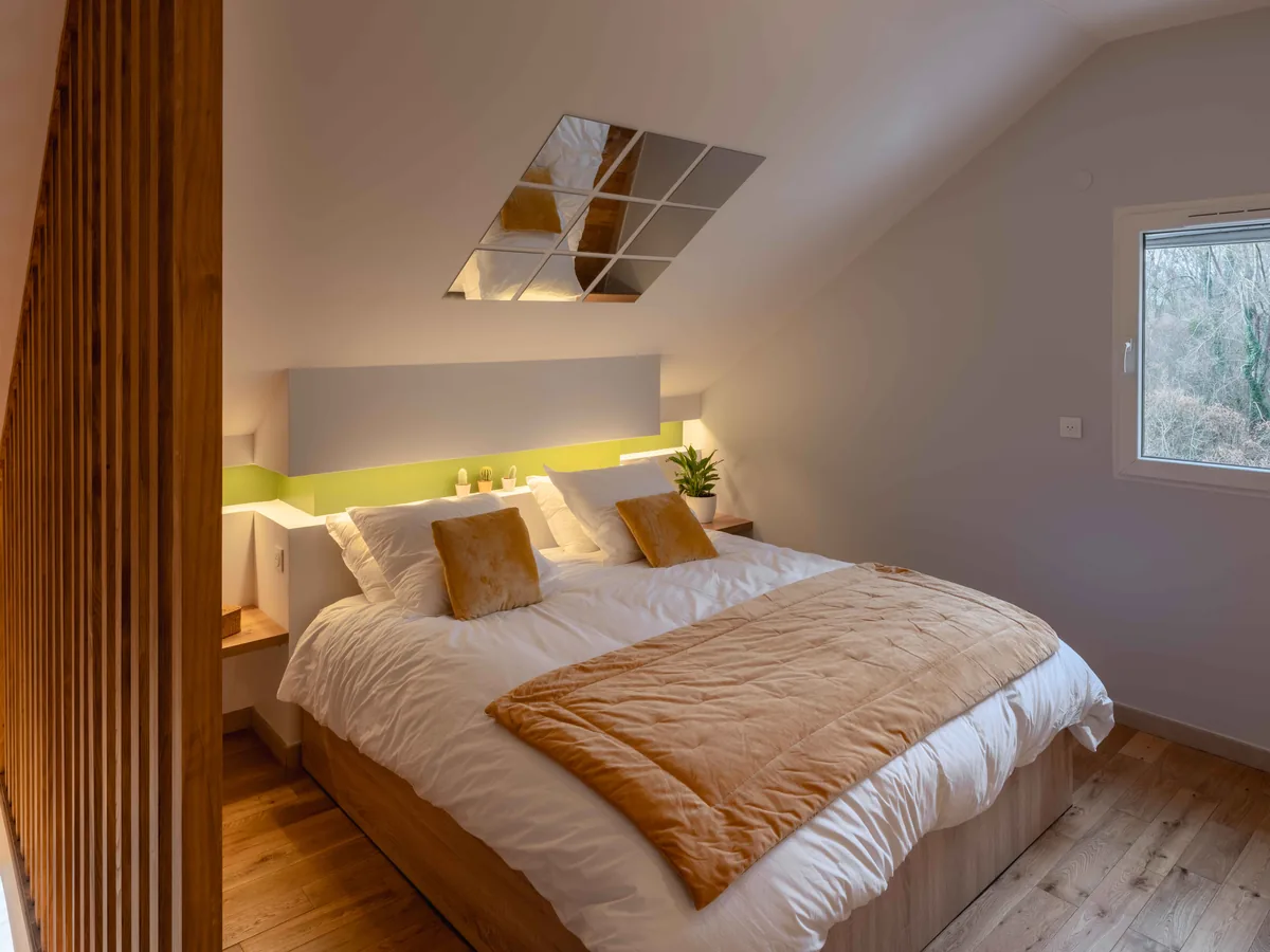 Chambre avec fenêtre vue sur nature — La Parenthèse Boutigny-sur-Essonne